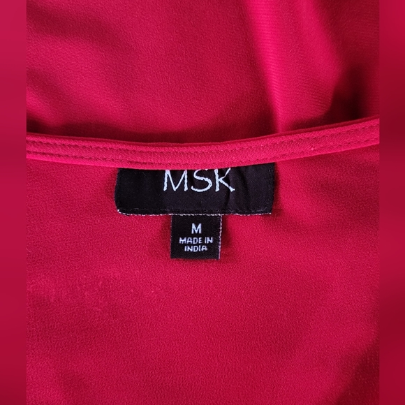 ❤️Beautiful MSK red rhinestone dress size Med ♥️ - Picture 6 of 6